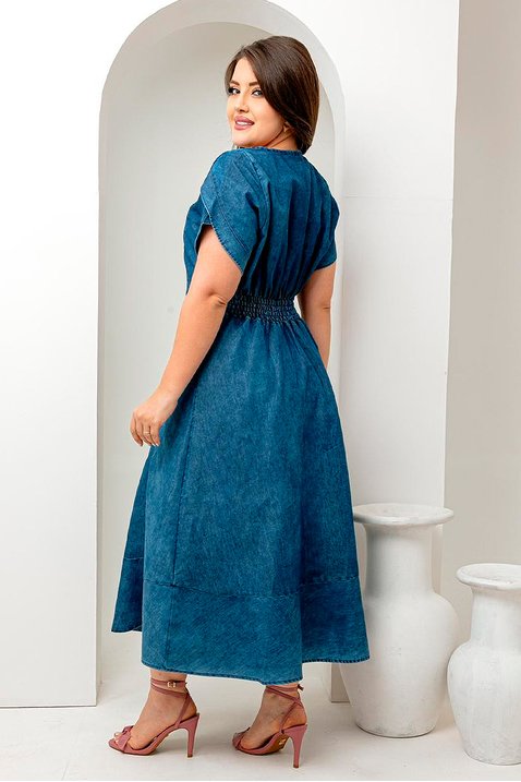 Vestido Azul Midi Jeans Bella Boni