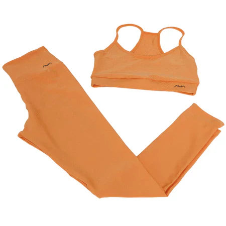 Conjunto Feminino Academia Top e Legging Com Bolso